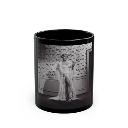 Barbara Nichols #480 (Vintage Female Icon) Black Coffee Mug-11oz-Go Mug Yourself