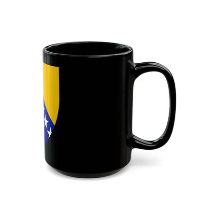 Coat of arms of Bosnia and Herzegovina - Black Coffee Mug-Go Mug Yourself