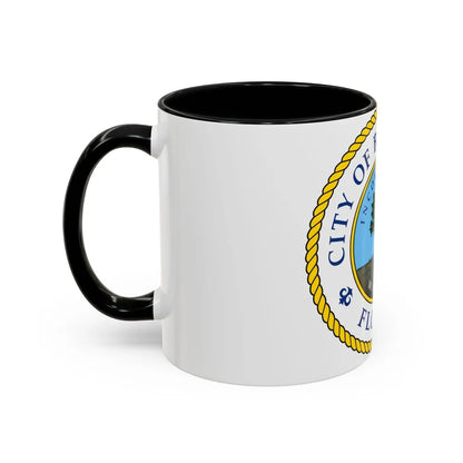 Seal of Bradenton Florida - Accent Coffee Mug-Go Mug Yourself