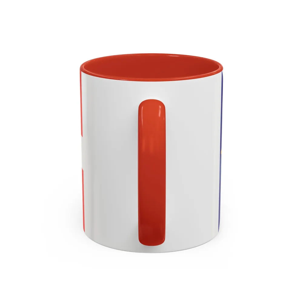 Flag of Gori Georgia - Accent Coffee Mug-Go Mug Yourself