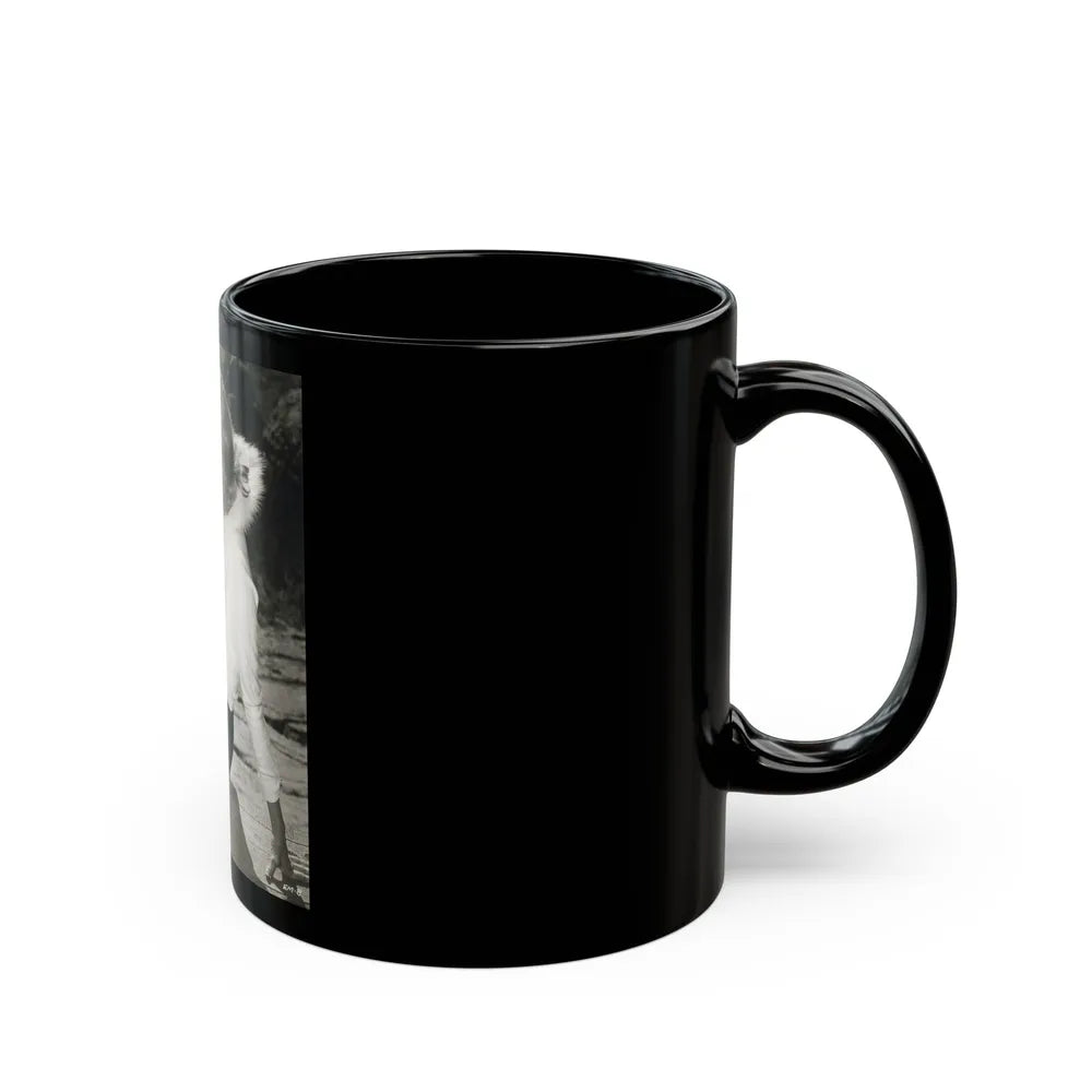 Eve Meyer #45 (Vintage Female Icon) Black Coffee Mug-Go Mug Yourself