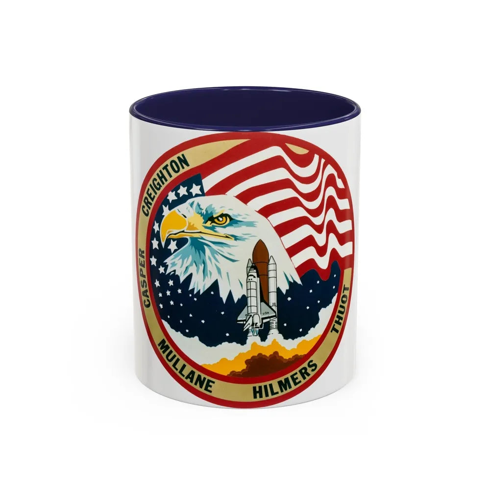 STS 36 (NASA) Accent Coffee Mug-11oz-Navy-Go Mug Yourself