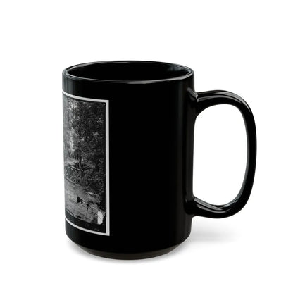 Chickahominy River, Va. Grapevine Bridge Built May 27-28, 1862, By The 5th New Hampshire Infantry Under Col. Edward E. Cross (U.S. Civil War) Black Coffee Mug-Go Mug Yourself