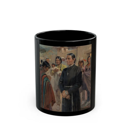 Father Lopez - Black Coffee Mug-11oz-Go Mug Yourself