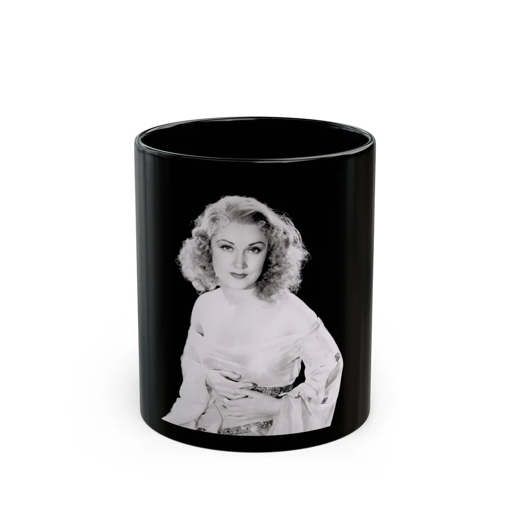 Fay Wray #15 (Vintage Female Icon) Black Coffee Mug-11oz-Go Mug Yourself