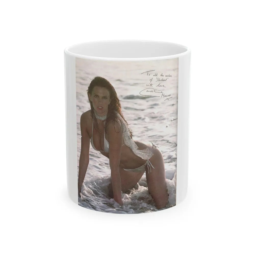 Caroline Munro #367 - Starbust Mag. #24 August '80 (Vintage Female Icon) White Coffee Mug-11oz-Go Mug Yourself