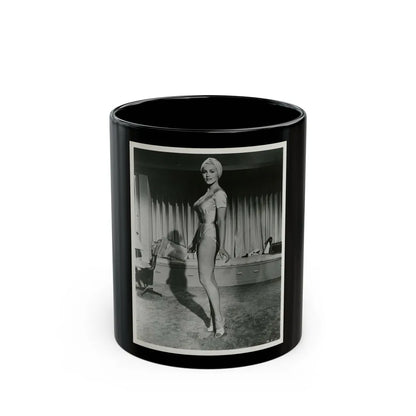 Julie Newmar #505 (Vintage Female Icon) Black Coffee Mug-11oz-Go Mug Yourself