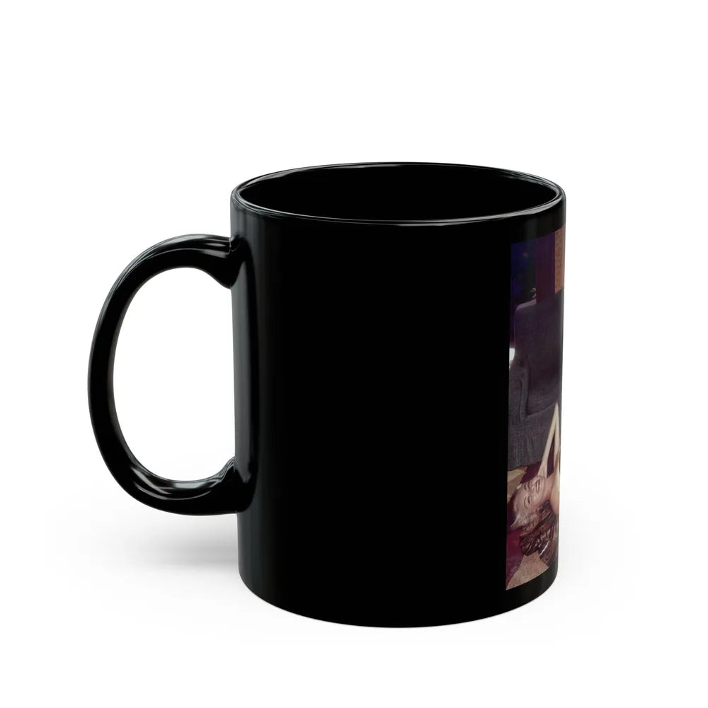 Jeanne Carmen #56 (Vintage Female Icon) Black Coffee Mug-Go Mug Yourself