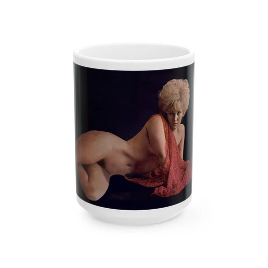 Kim Novak #256 (Vintage Female Icon) White Coffee Mug-15oz-Go Mug Yourself