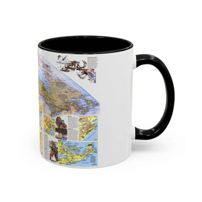 Canada - Vacationlands (1985) (Map) Accent Coffee Mug-Go Mug Yourself