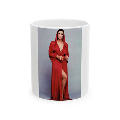 Lynda Carter #279 (Vintage Female Icon) White Coffee Mug-11oz-Go Mug Yourself