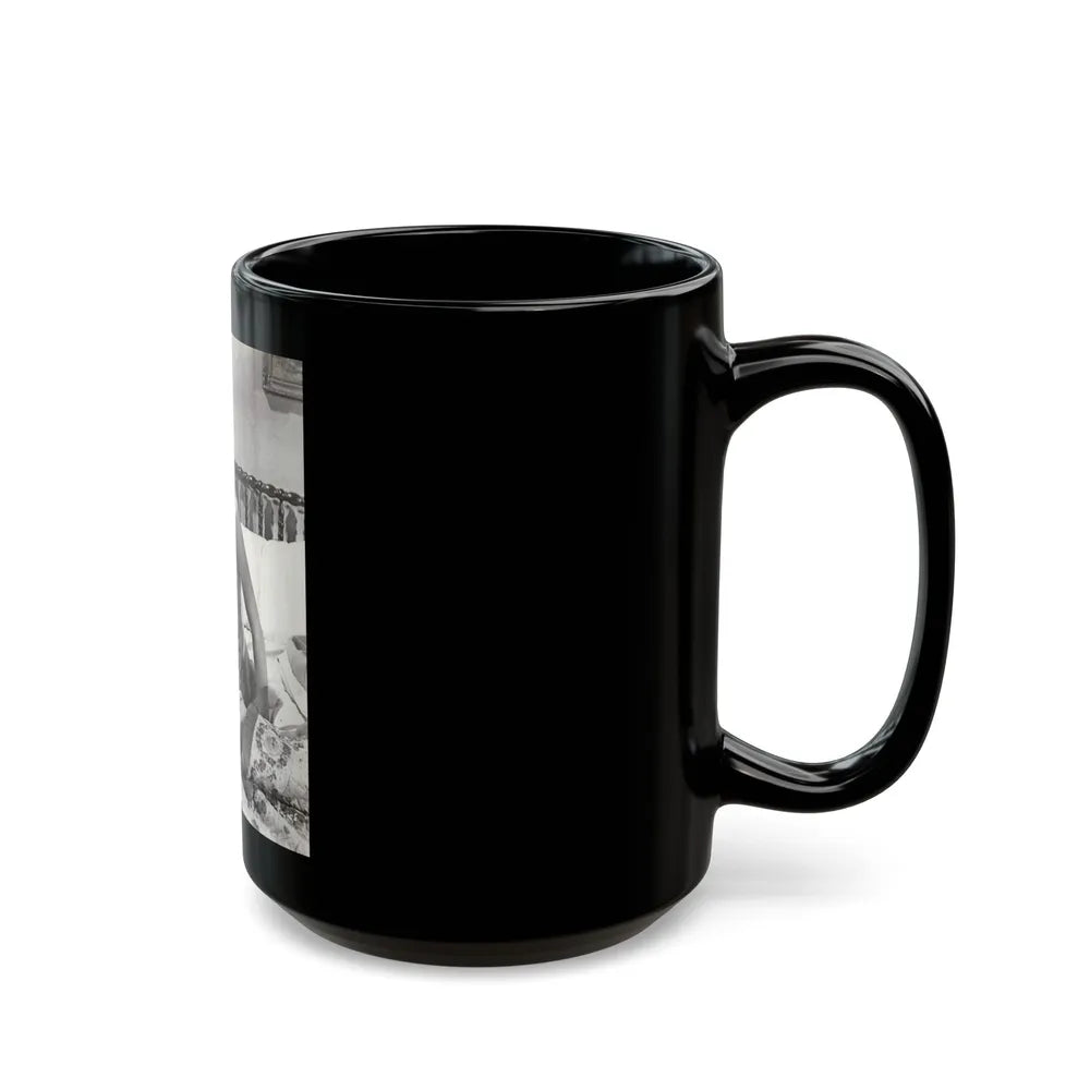 Diane McBaine #20 (Vintage Female Icon) Black Coffee Mug-Go Mug Yourself