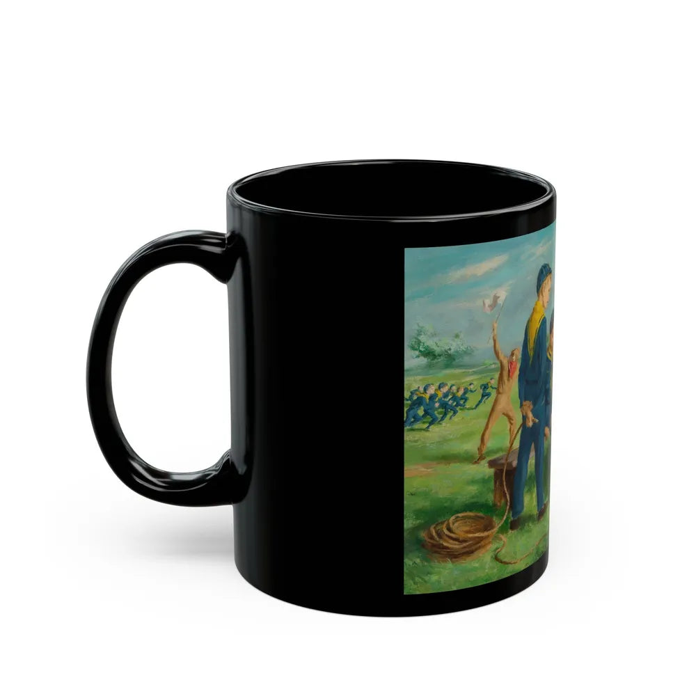 Boy Scouts - A Learning Opportunity - Black Coffee Mug-Go Mug Yourself