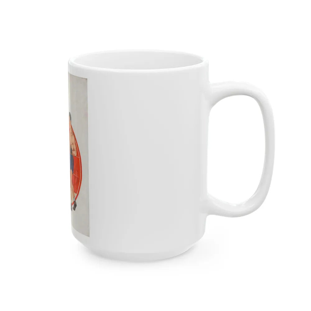 Boxing illustrations (1) - White Coffee Mug-Go Mug Yourself