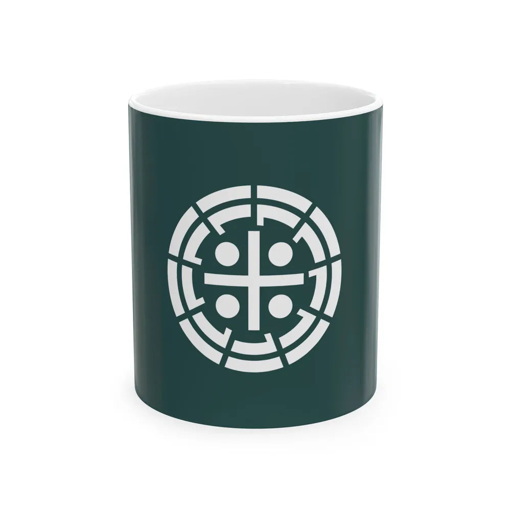 Flag of Kurume Fukuoka Japan - White Coffee Mug-11oz-Go Mug Yourself