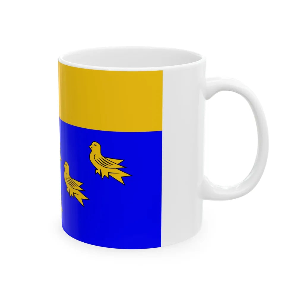 Flag of West Sussex UK - White Coffee Mug-Go Mug Yourself