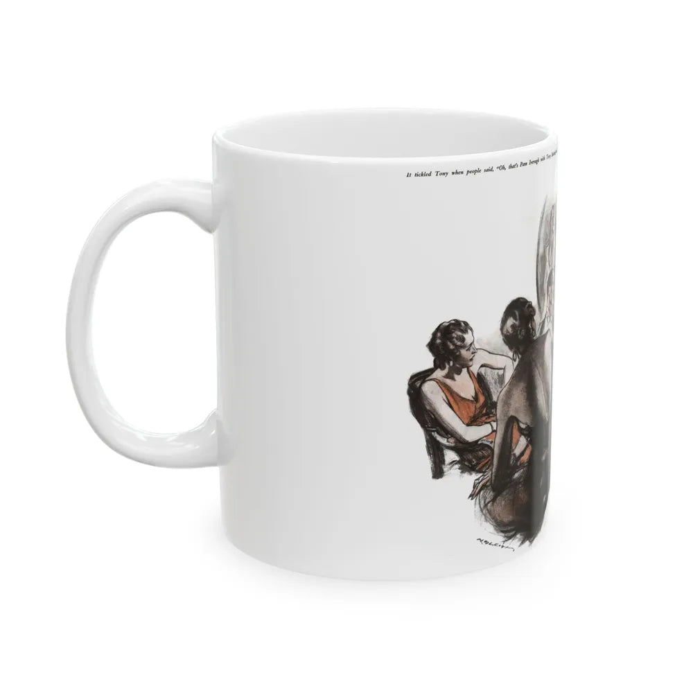 Diving Girl (2), Cosmopolitan, January 1934 - White Coffee Mug-Go Mug Yourself