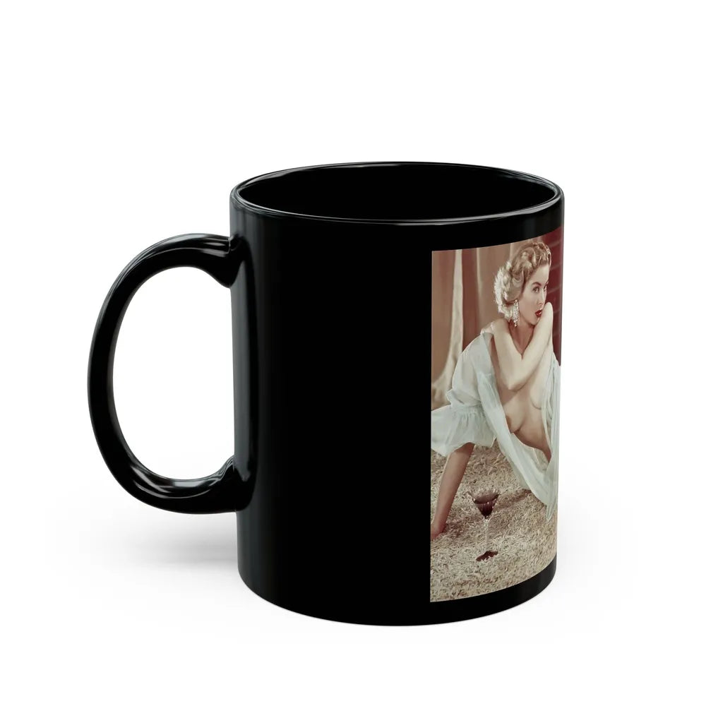 Eve Meyer #05 (Vintage Female Icon) Black Coffee Mug-Go Mug Yourself