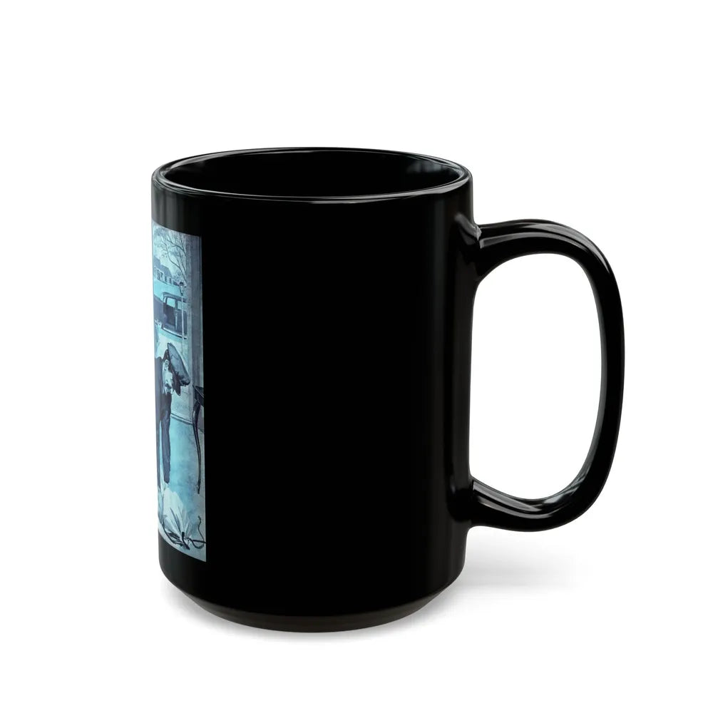 Disposal Service, Bluebook Magazine, January 1956 - Black Coffee Mug-Go Mug Yourself