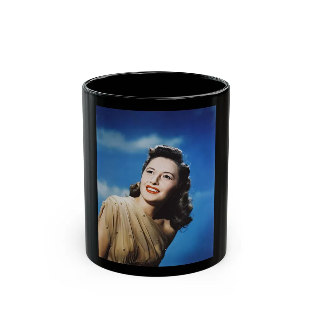 Barbara Stanwyck #180 (Vintage Female Icon) Black Coffee Mug-11oz-Go Mug Yourself