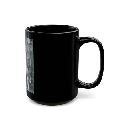 Francine York #185 (Vintage Female Icon) Black Coffee Mug-Go Mug Yourself