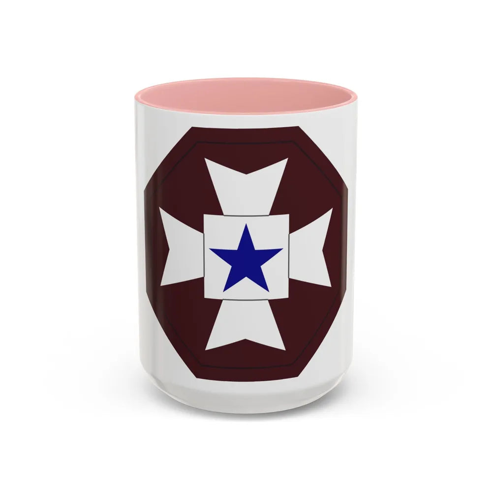 Medical Command Europe (U.S. Army) Accent Coffee Mug-15oz-Pink-Go Mug Yourself