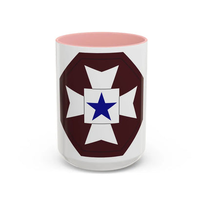 Medical Command Europe (U.S. Army) Accent Coffee Mug-15oz-Pink-Go Mug Yourself