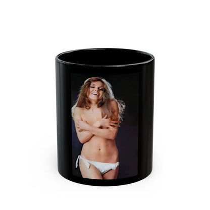 Julie Ege #241 (Vintage Female Icon) Black Coffee Mug-11oz-Go Mug Yourself