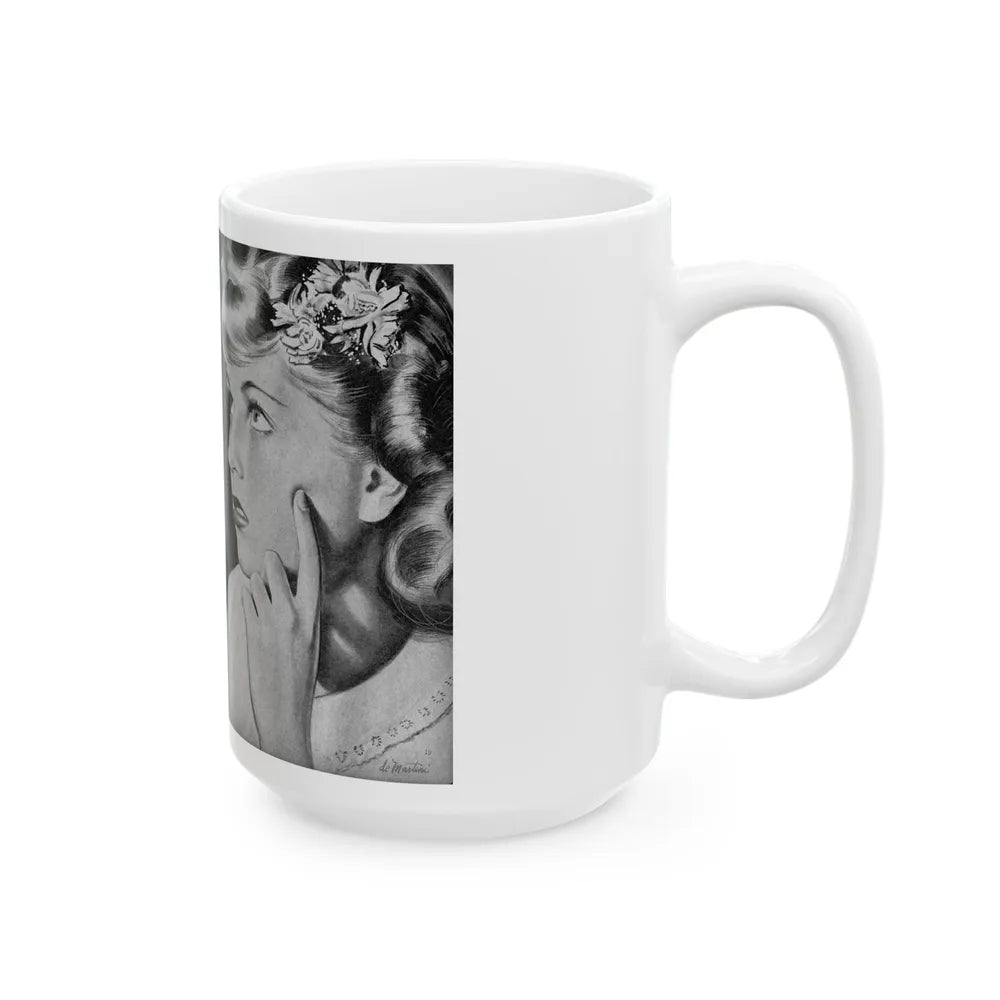 Dare To Be Different, Calling All Girls, January 1946 - White Coffee Mug-Go Mug Yourself