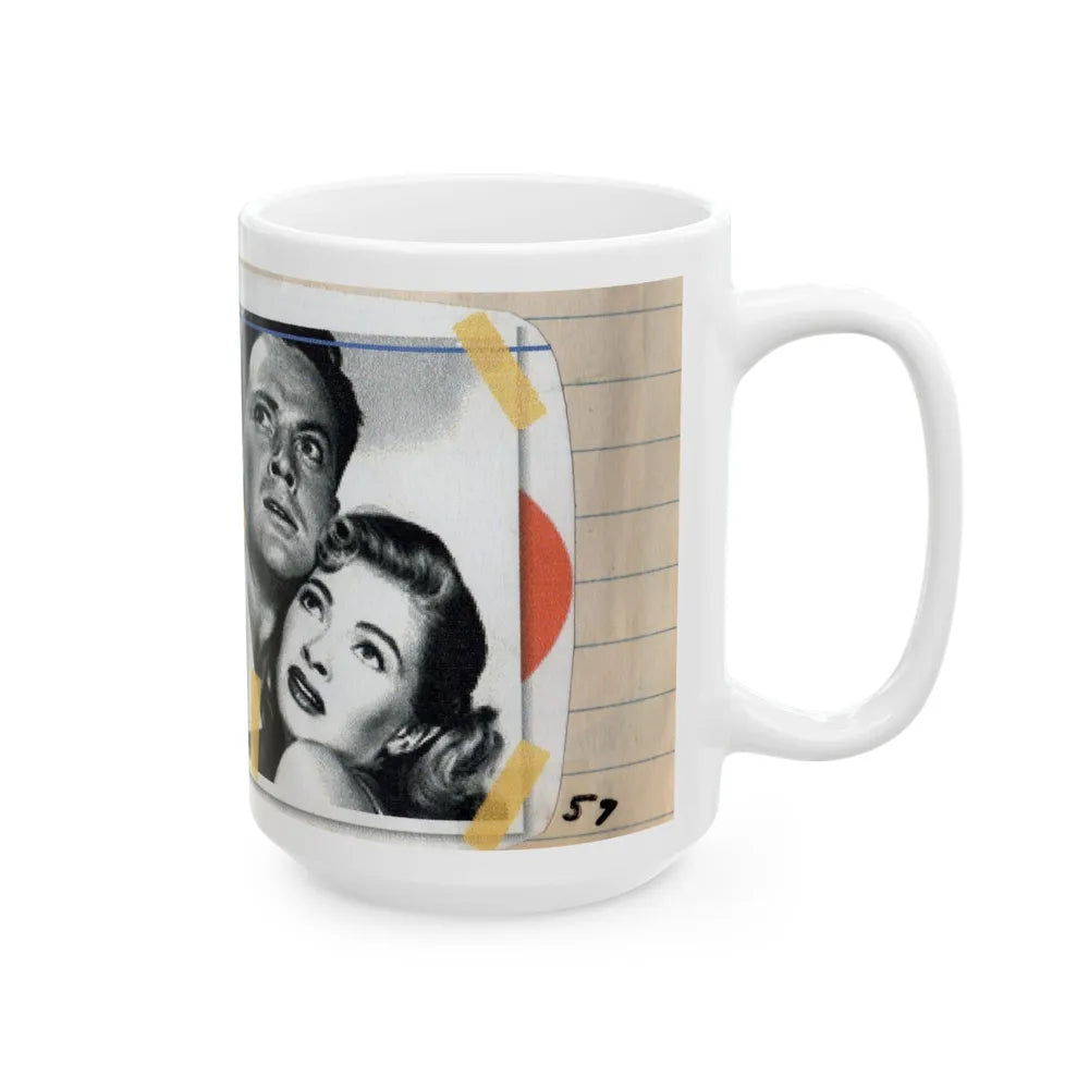 Lori Nelson #53 - Printed & Scanned (Vintage Female Icon) White Coffee Mug-Go Mug Yourself