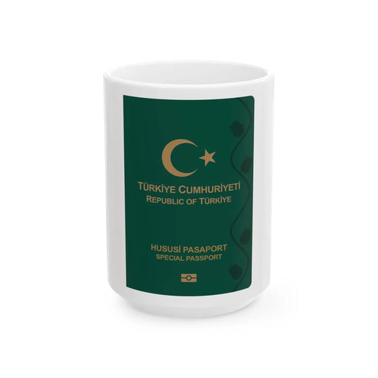 Turkish Passport (Special) - White Coffee Mug-15oz-Go Mug Yourself