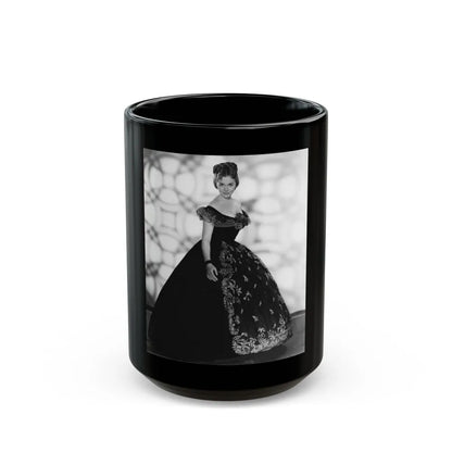 Hazel Court #105 (Vintage Female Icon) Black Coffee Mug-15oz-Go Mug Yourself