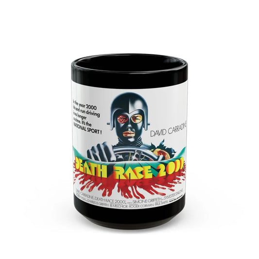 DEATH RACE 2000 (2) 1975 Movie Poster - Black Coffee Mug-15oz-Go Mug Yourself