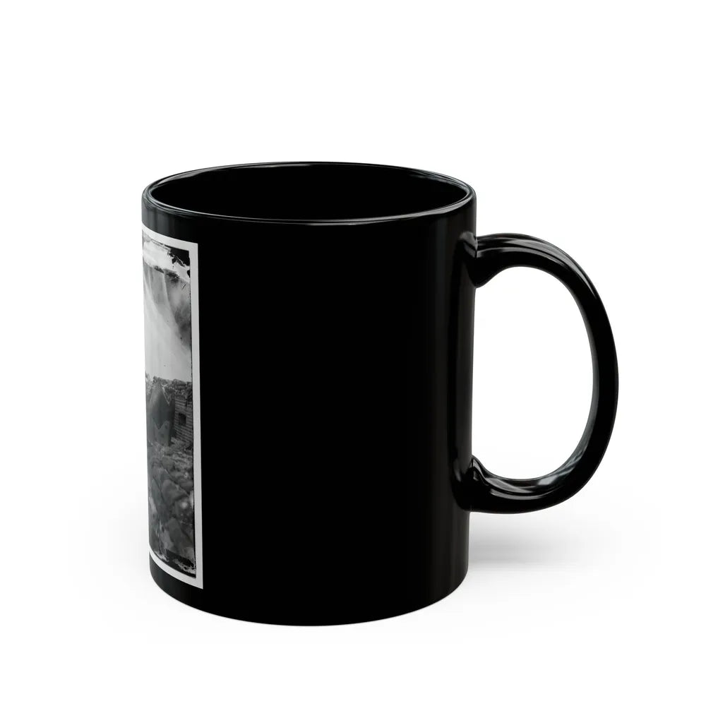 Fort Pulaski, Ga. Interior View Of Front Parapet (U.S. Civil War) Black Coffee Mug-Go Mug Yourself