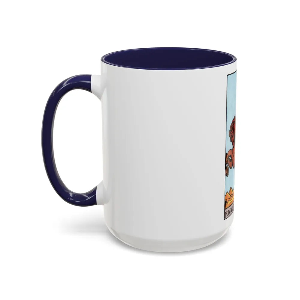 The Knight of Wands (Tarot Card) Accent Coffee Mug-Go Mug Yourself