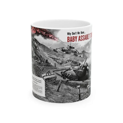 Baby Assault Tanks, Modern Mechanix, 1952 - White Coffee Mug-11oz-Go Mug Yourself