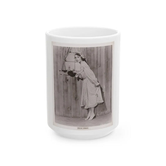 Julia Adams #69 (Vintage Female Icon) White Coffee Mug-15oz-Go Mug Yourself