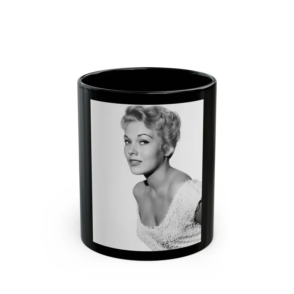 Kim Novak #288 (Vintage Female Icon) Black Coffee Mug-11oz-Go Mug Yourself