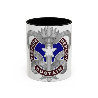 Medical Logistics Command (U.S. Army) Accent Coffee Mug-11oz-Black-Go Mug Yourself