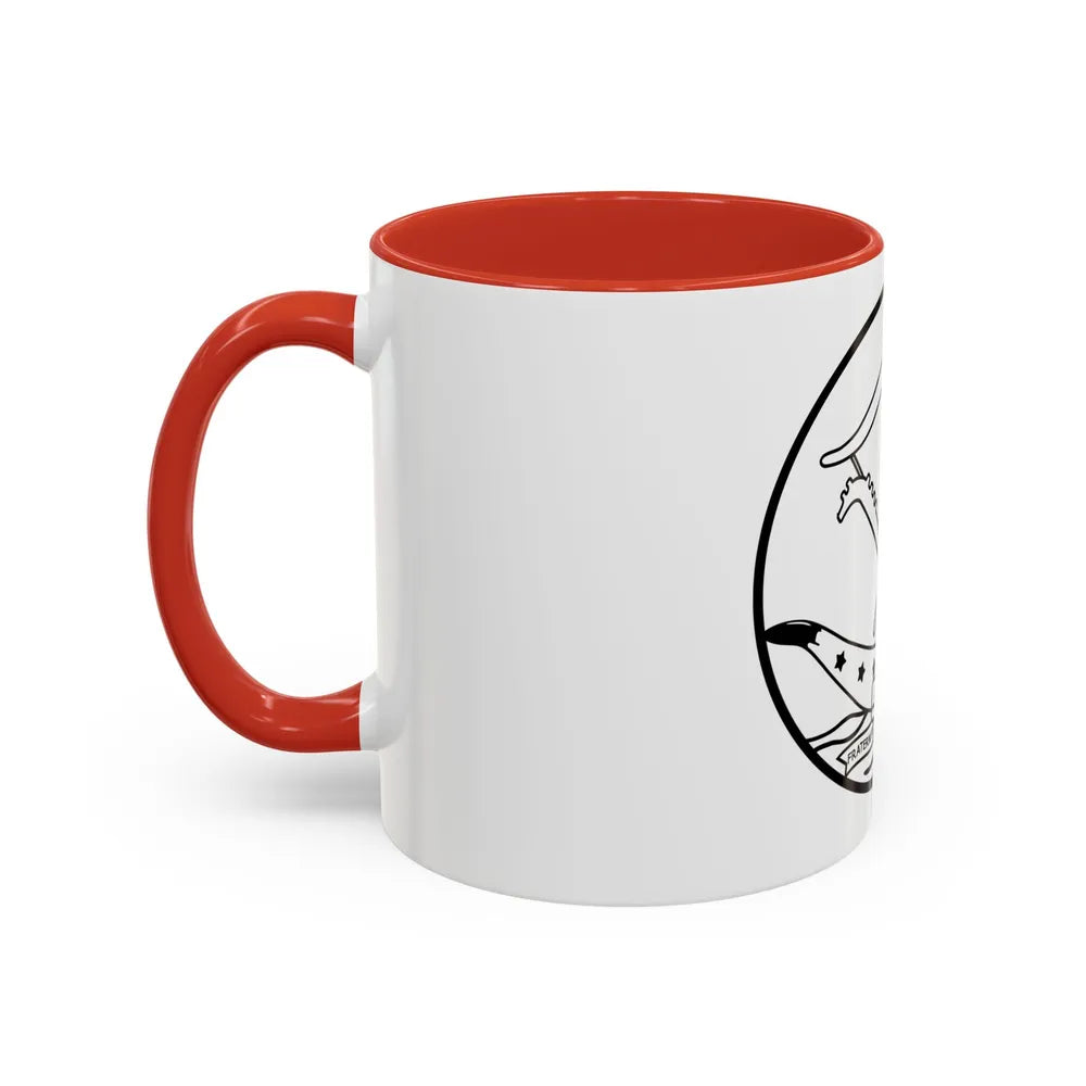 Seal of Dahomey - Accent Coffee Mug-Go Mug Yourself