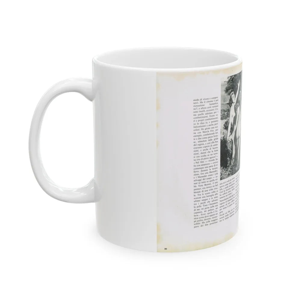 Julie Ege #218 (Vintage Female Icon) White Coffee Mug-Go Mug Yourself