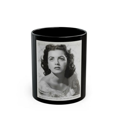 Faith Domergue #84 (Vintage Female Icon) Black Coffee Mug-11oz-Go Mug Yourself