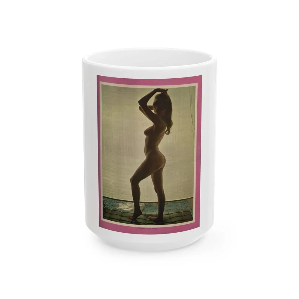 Victoria Vetri #56 - Playboy Mag. May '68 - 1 Topless Photo (Vintage Female Icon) White Coffee Mug-15oz-Go Mug Yourself