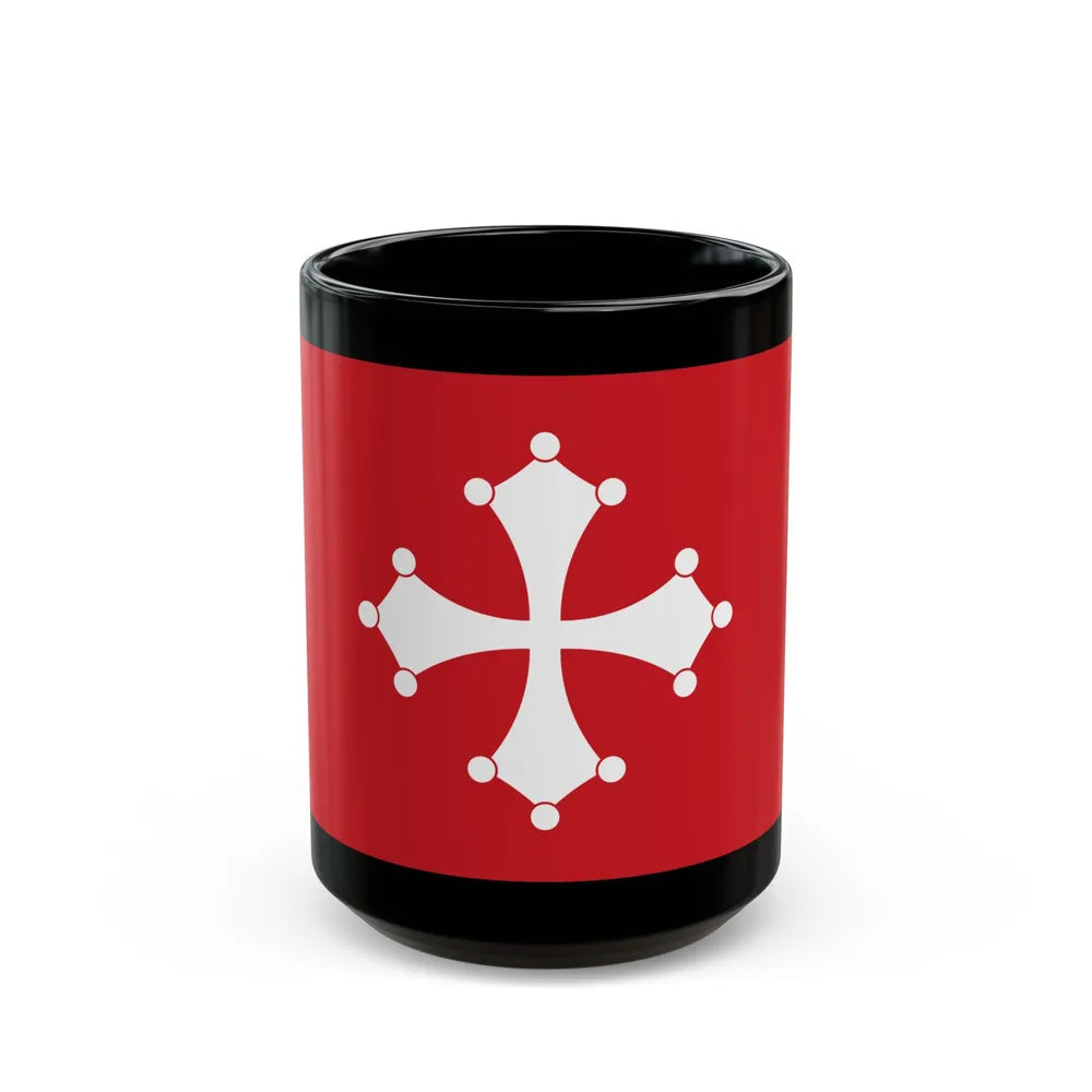 Flag of Republic of Pisa Italy - Black Coffee Mug-15oz-Go Mug Yourself