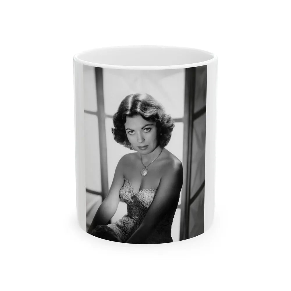 Faith Domergue #220 (Vintage Female Icon) White Coffee Mug-11oz-Go Mug Yourself