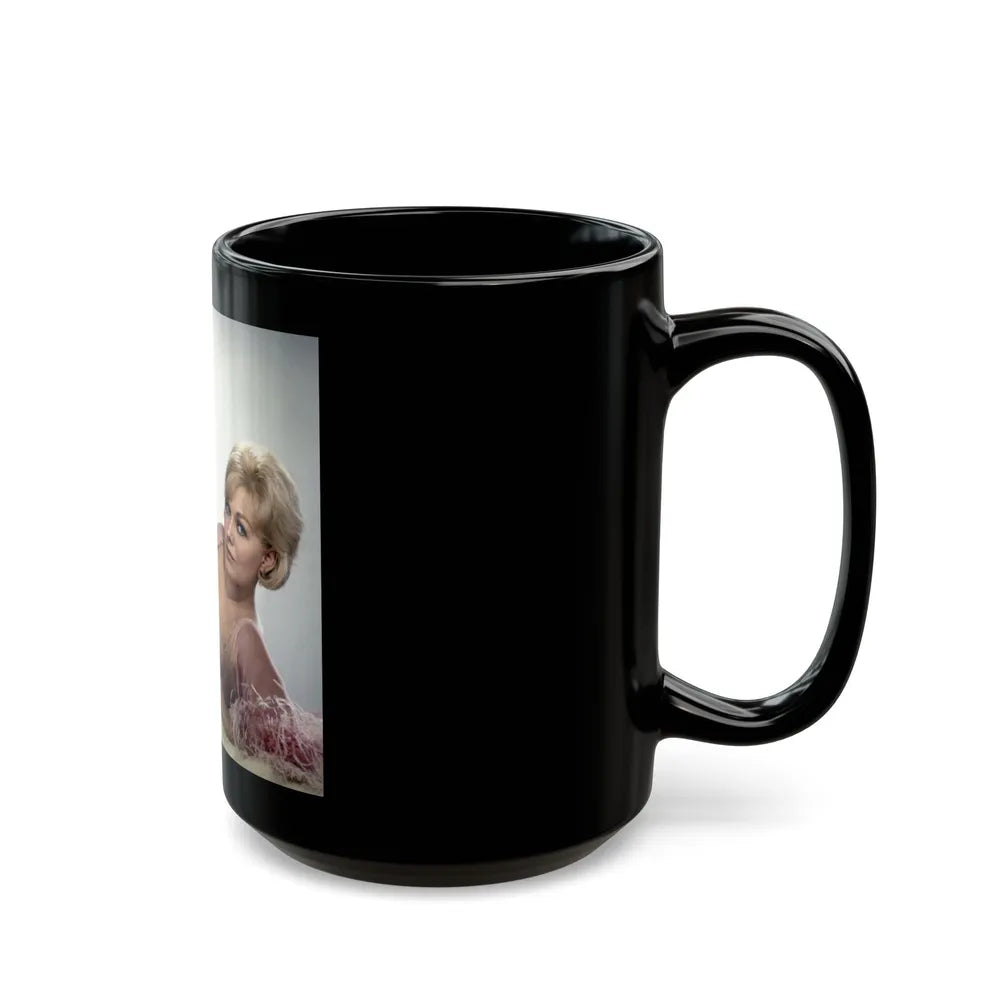 Kim Novak #330 (Vintage Female Icon) Black Coffee Mug-Go Mug Yourself