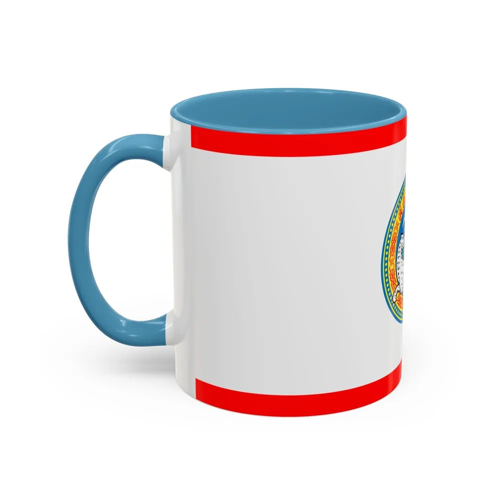 Flag of Almaty Kazakhstan - Accent Coffee Mug-Go Mug Yourself