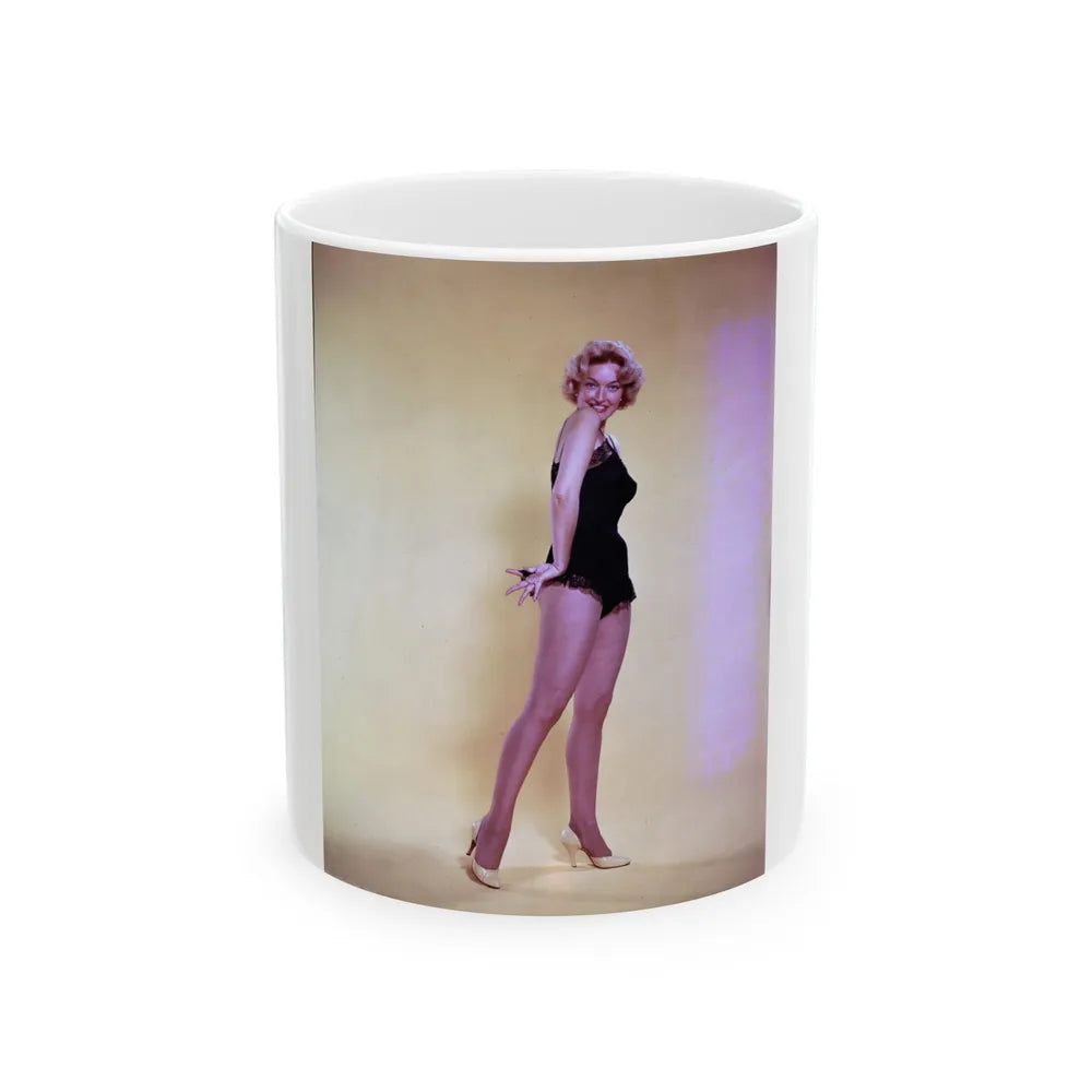 Karin Booth #06 (Vintage Female Icon) White Coffee Mug-11oz-Go Mug Yourself