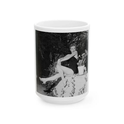 Carol Ohmart #32 (Vintage Female Icon) White Coffee Mug-15oz-Go Mug Yourself