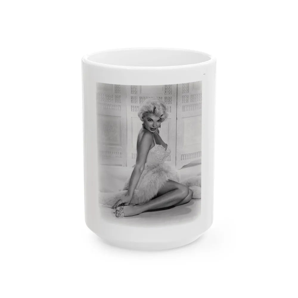 Barbara Nichols #526 (Vintage Female Icon) White Coffee Mug-15oz-Go Mug Yourself